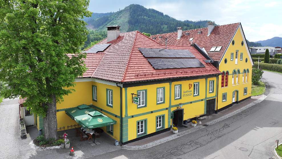 Gasthaus Stocker St Peter ob Judenburg Gaststaette am Murradweg Eingang