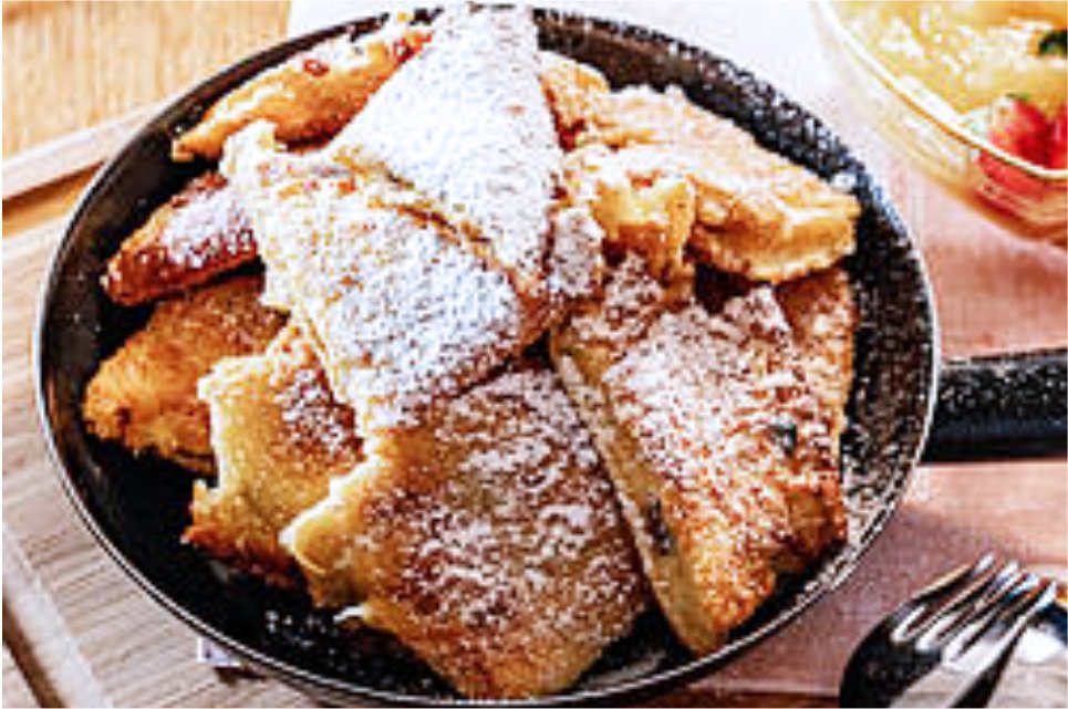 Nachspeise koestlichen Kaiserschmarrn Die Metzgerstubn St Michael im Lungau Murradweg