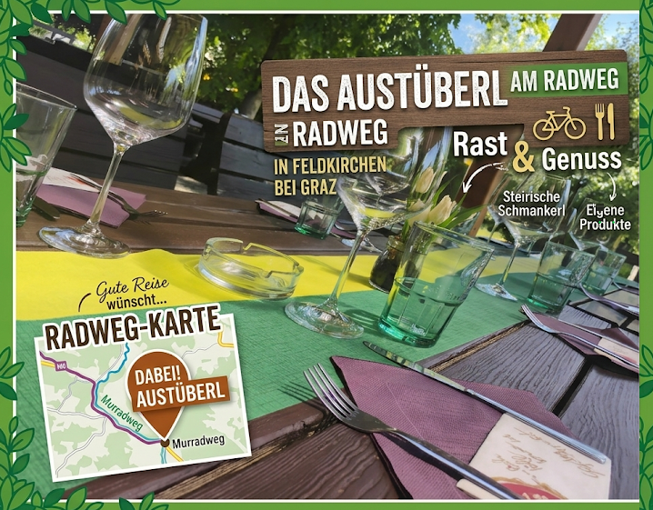 Gastgeber am Murradweg R2 Austuberl Feldkirchen bei Graz Gaststaette